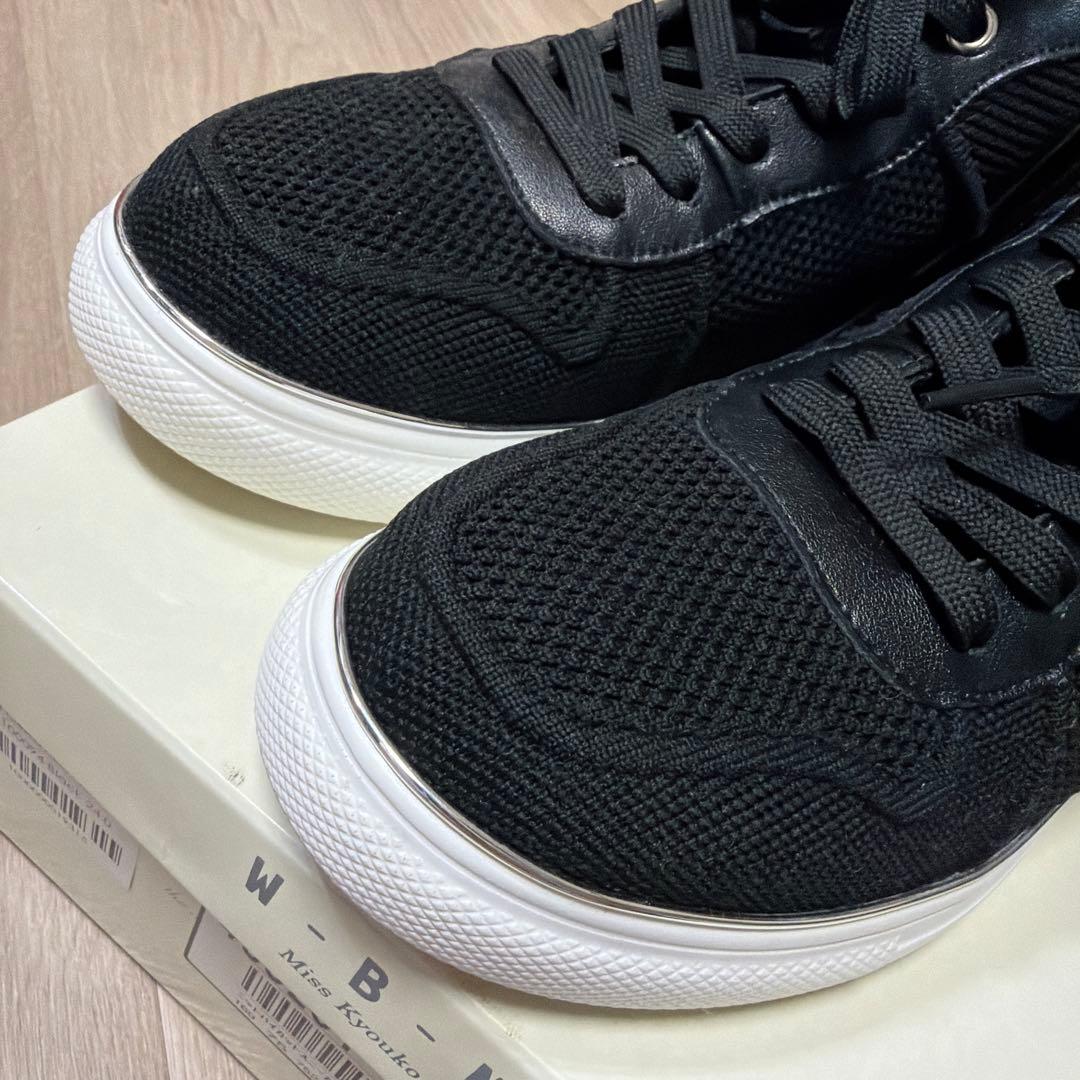 ニャーちゃん‼︎ミスキョウコ　ニットハイカットスニーカー★サイズ24cm