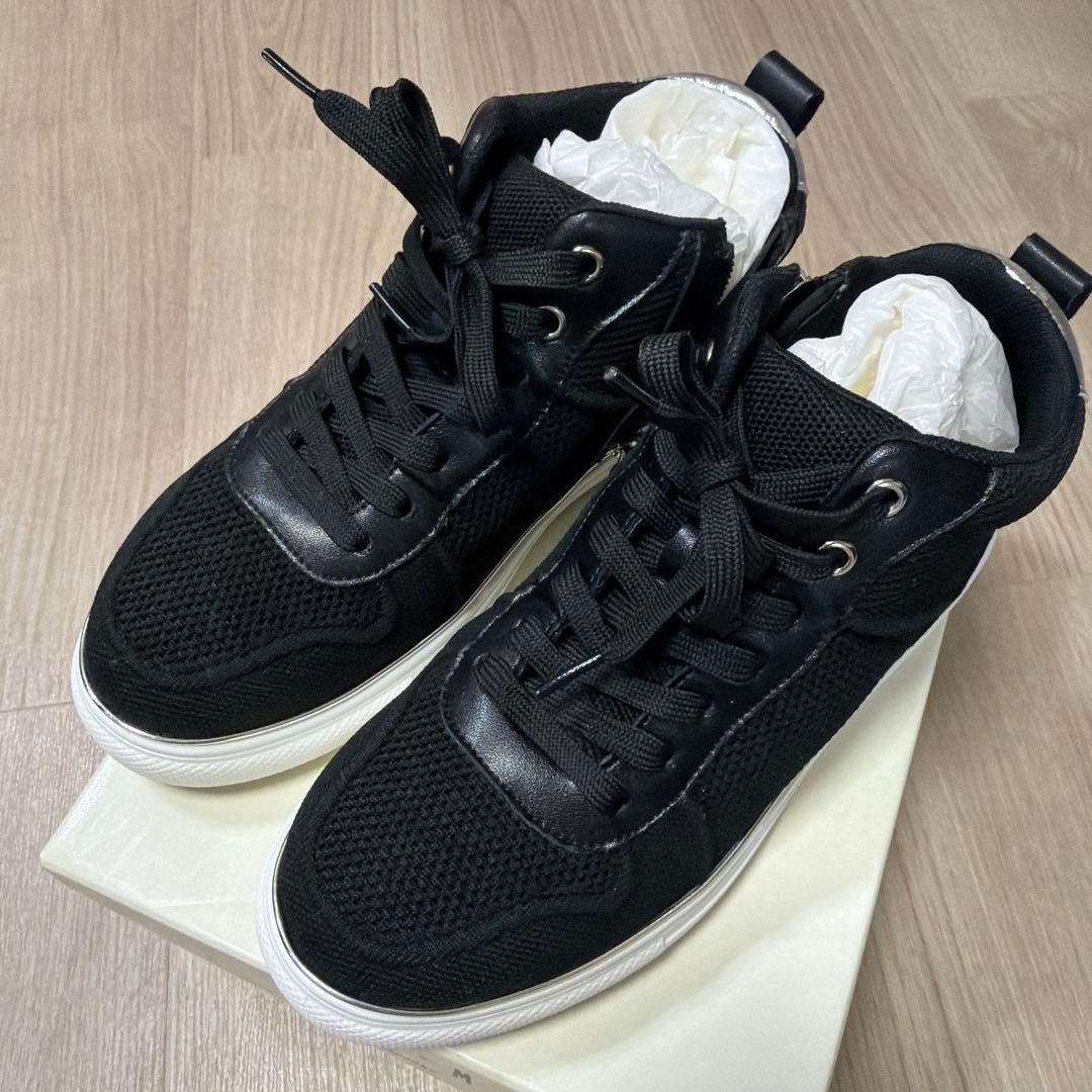 ニャーちゃん‼︎ミスキョウコ　ニットハイカットスニーカー★サイズ24cm