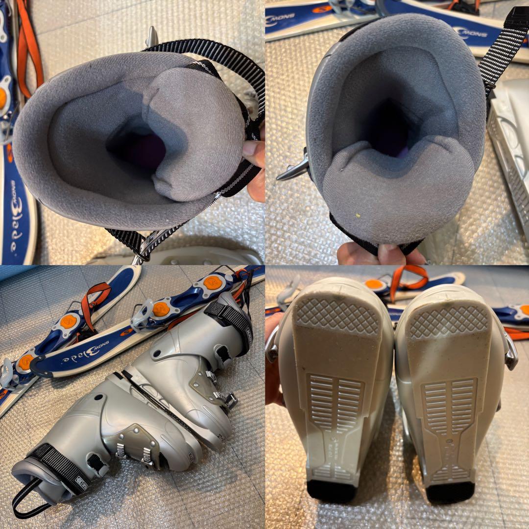 メンズ　ショートスキーセット　26-26.5cmブーツ付　サロモン