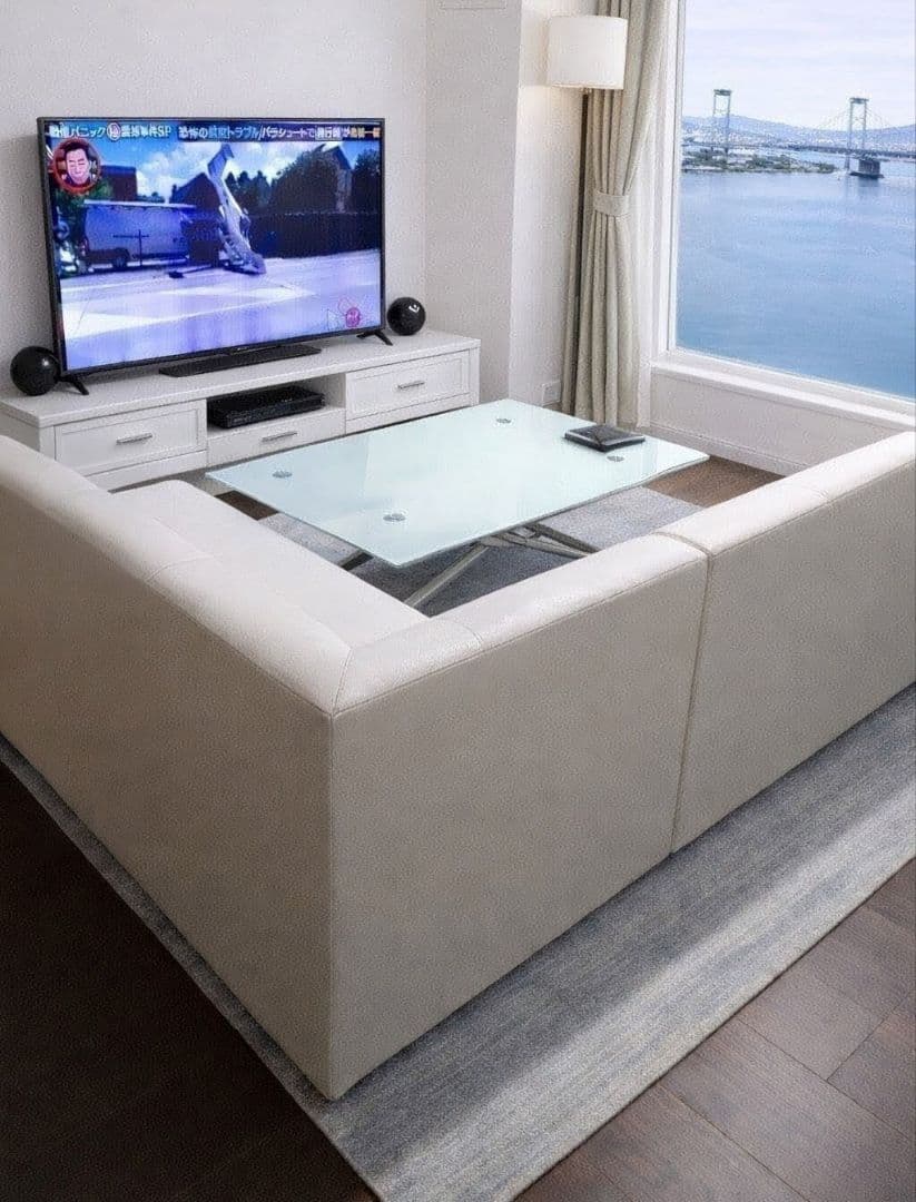 カウチタイプ LD収納ソファ 中サイズ 2点セット同時購入必須（送料無料）