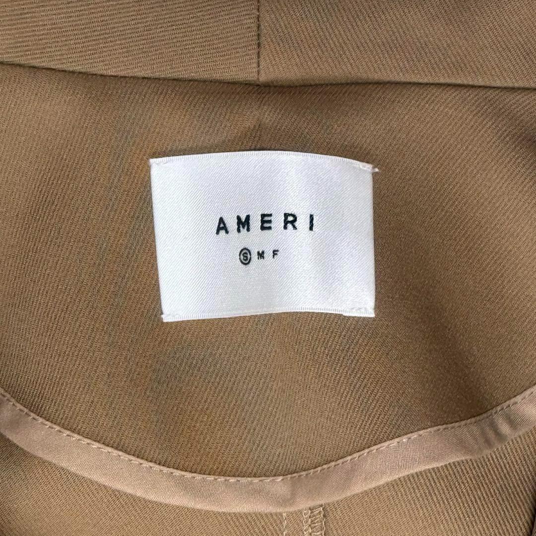 AMERI　BIG COLLAR TUCK SHOULDER COAT　キャメル