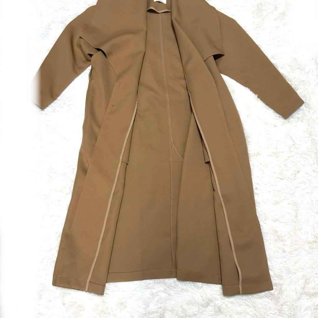 AMERI　BIG COLLAR TUCK SHOULDER COAT　キャメル