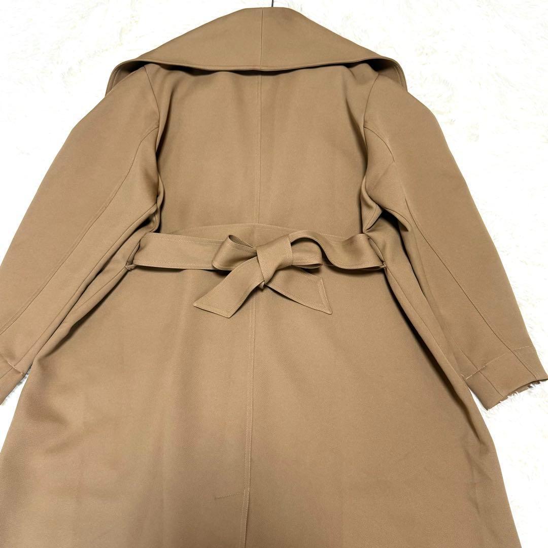 AMERI　BIG COLLAR TUCK SHOULDER COAT　キャメル
