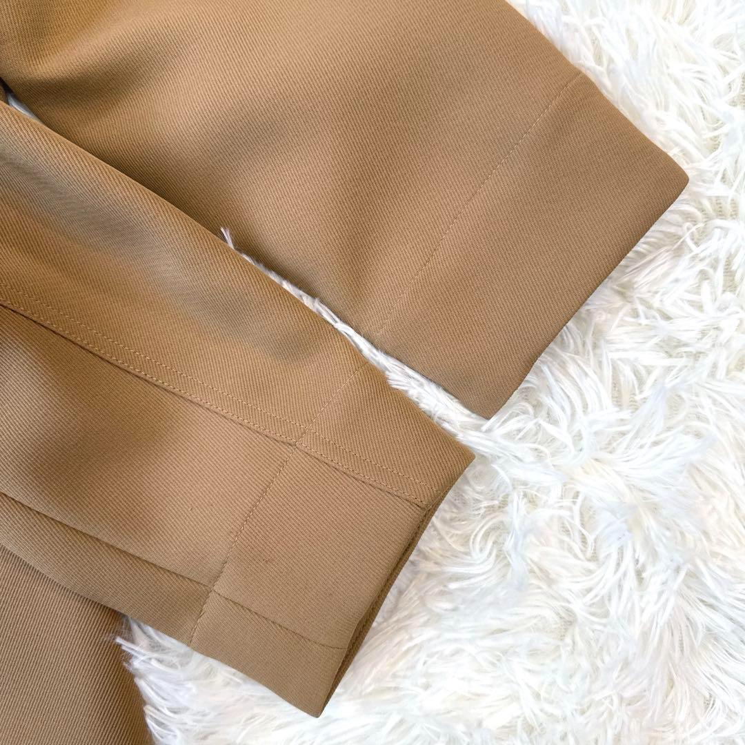 AMERI　BIG COLLAR TUCK SHOULDER COAT　キャメル