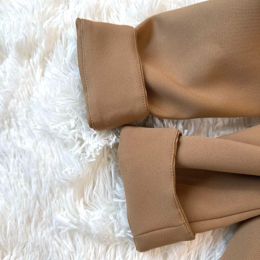 AMERI　BIG COLLAR TUCK SHOULDER COAT　キャメル