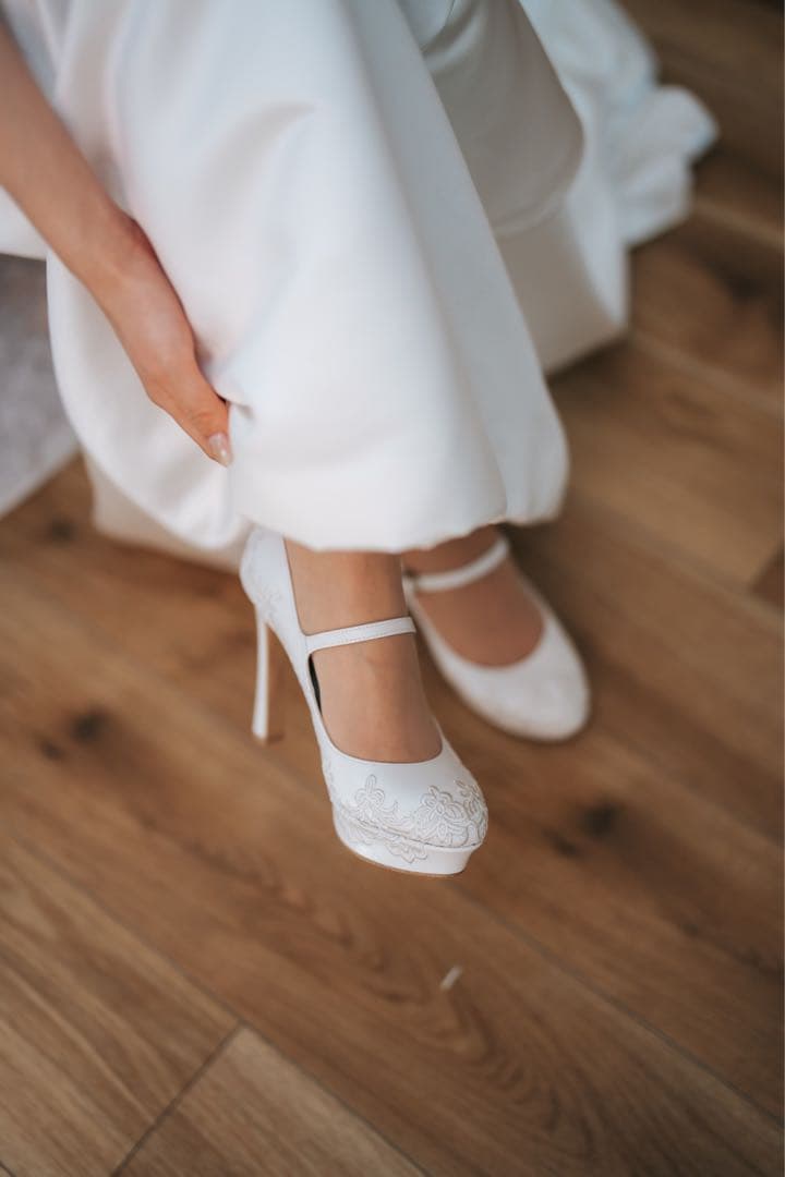 ブライダルシューズ DIANA 10センチヒール 23.5㎝