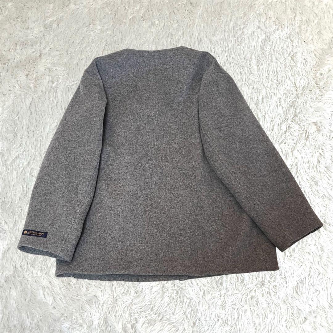 【JOURNAL STANDARD relume】グレー ノーカラー コート M