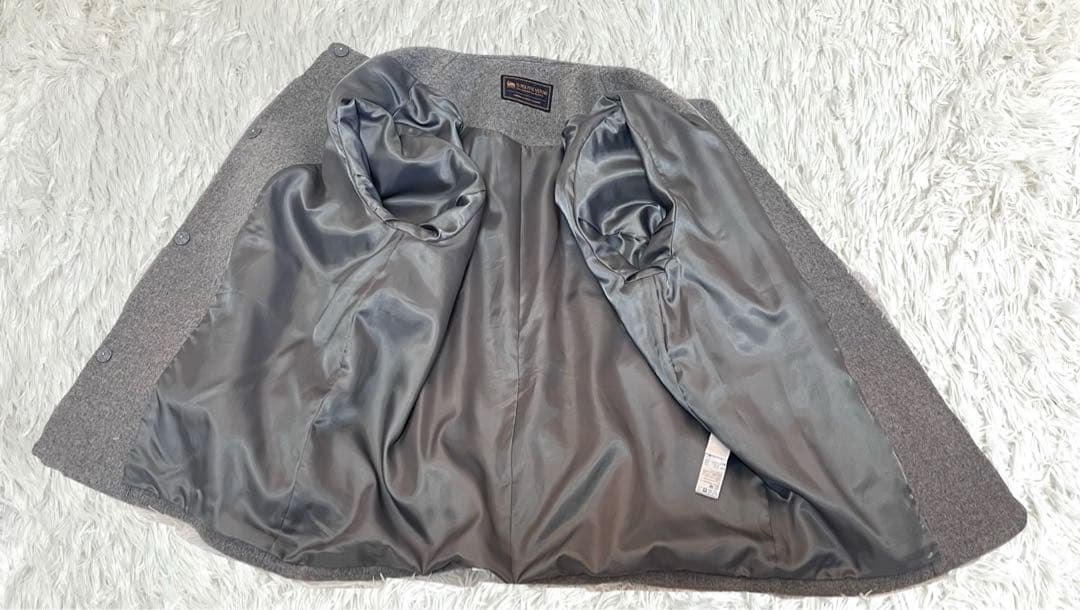 【JOURNAL STANDARD relume】グレー ノーカラー コート M