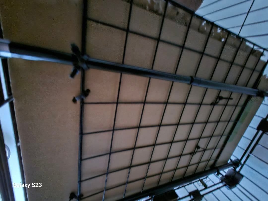 キャットケージ ボンビアルコン ウッドワンサークル2段タイプ　自作ステップ付