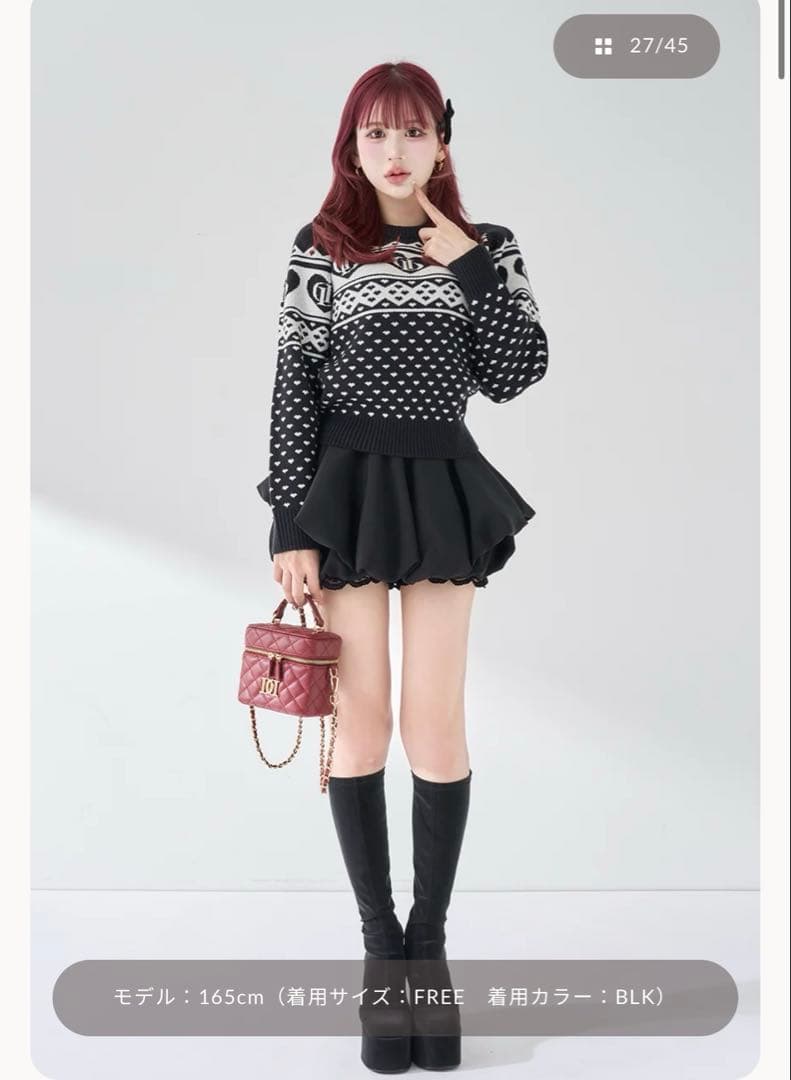 Darich ボリュームバルーンミニスカート フリー