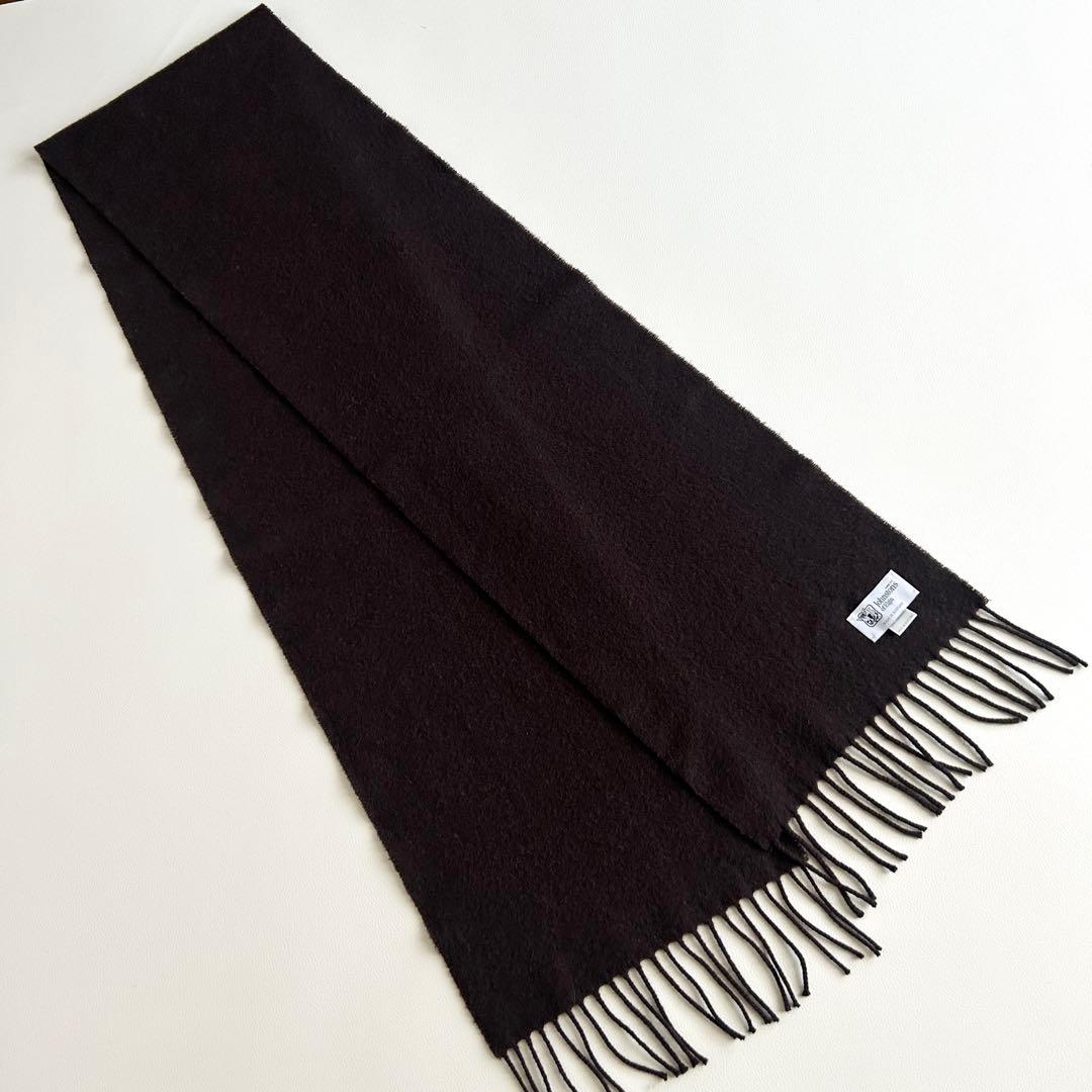 高級✨Johnstons of Elgin ラムズウール マフラー ブラウン