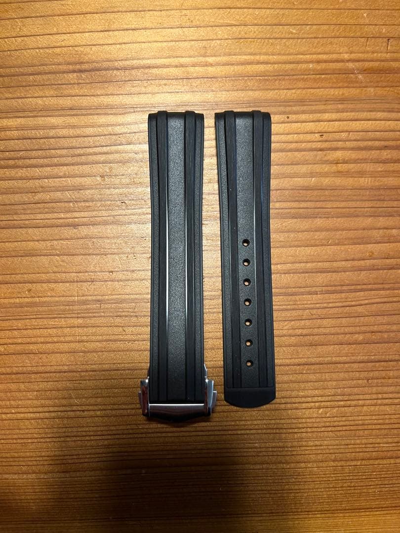 OMEGA ラバーベルト 20mm 黒　シーマスター300 ブラック