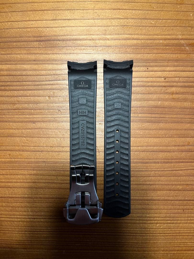 OMEGA ラバーベルト 20mm 黒　シーマスター300 ブラック