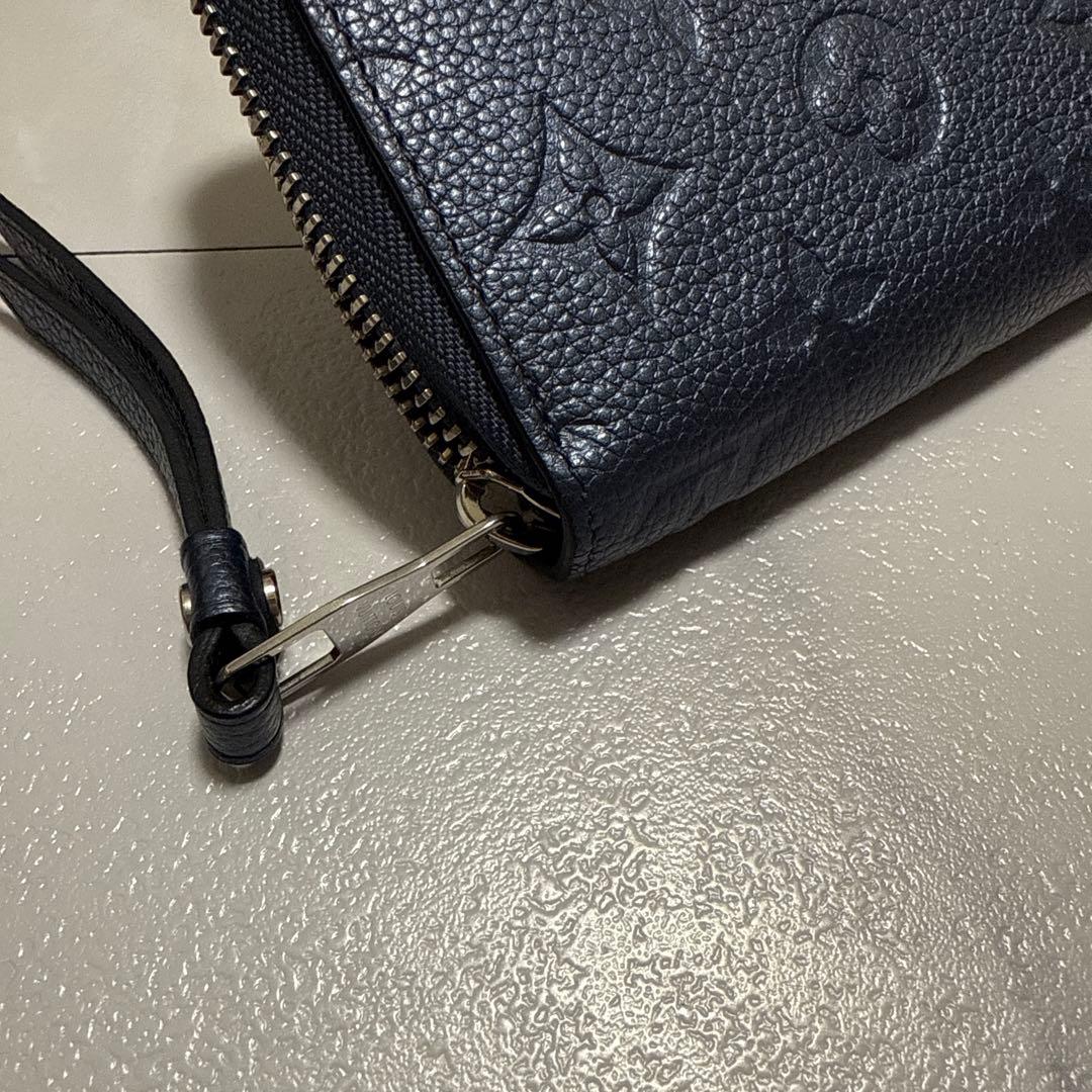 ルイヴィトン モノグラム 長財布 メタリックブルー 美品