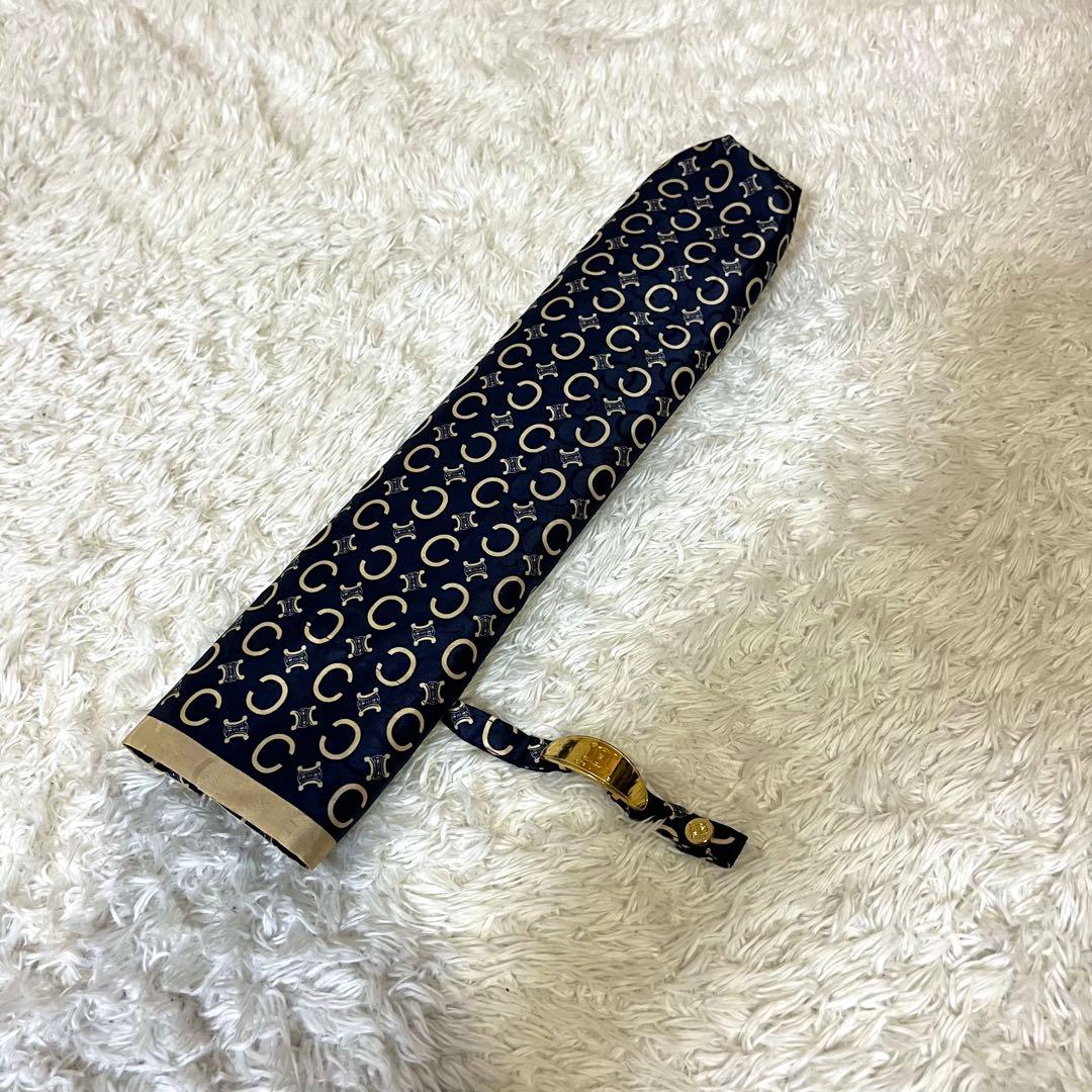 ✨大人気✨ CELINE 折り畳み傘 マカダム 総柄 レイングッズ 傘