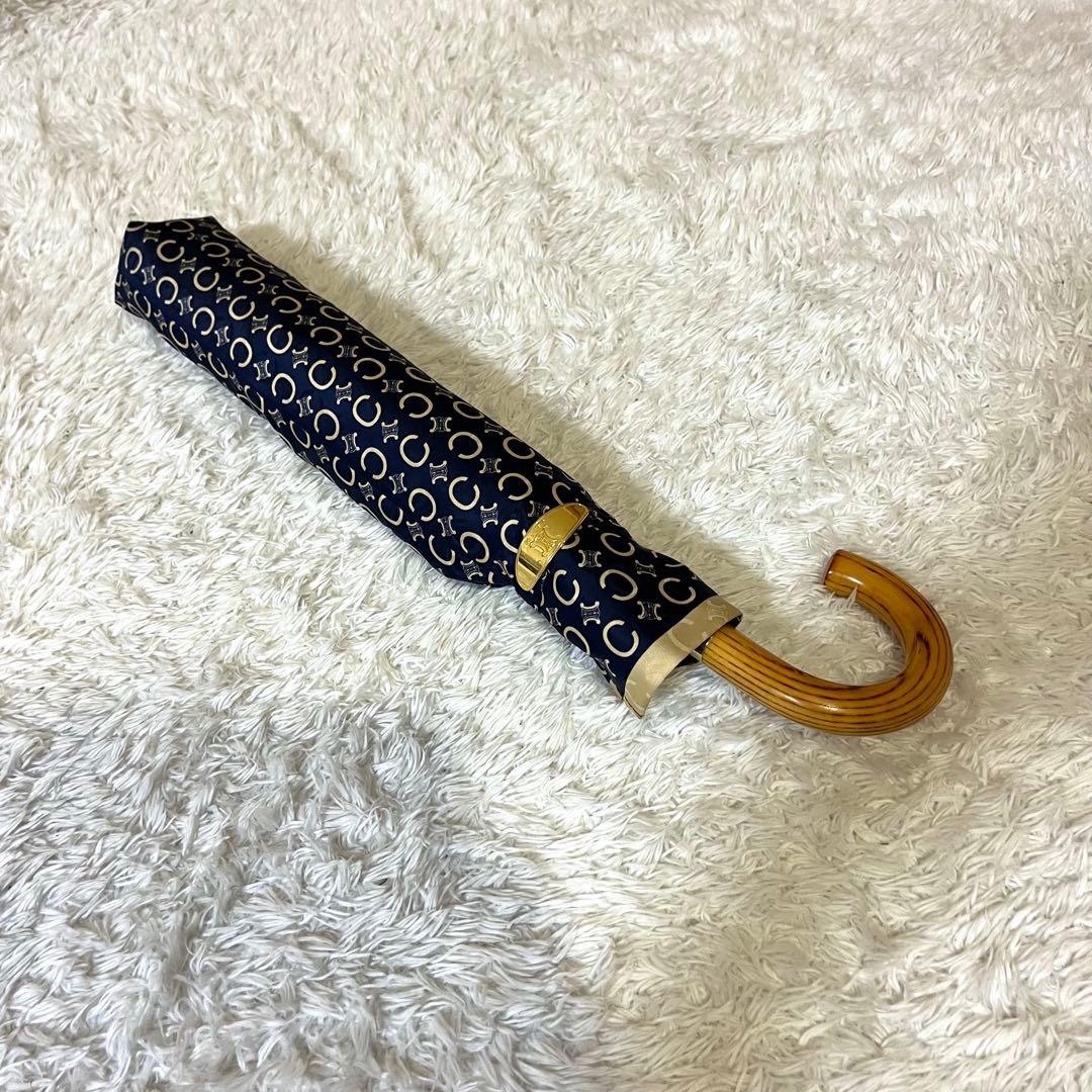 ✨大人気✨ CELINE 折り畳み傘 マカダム 総柄 レイングッズ 傘
