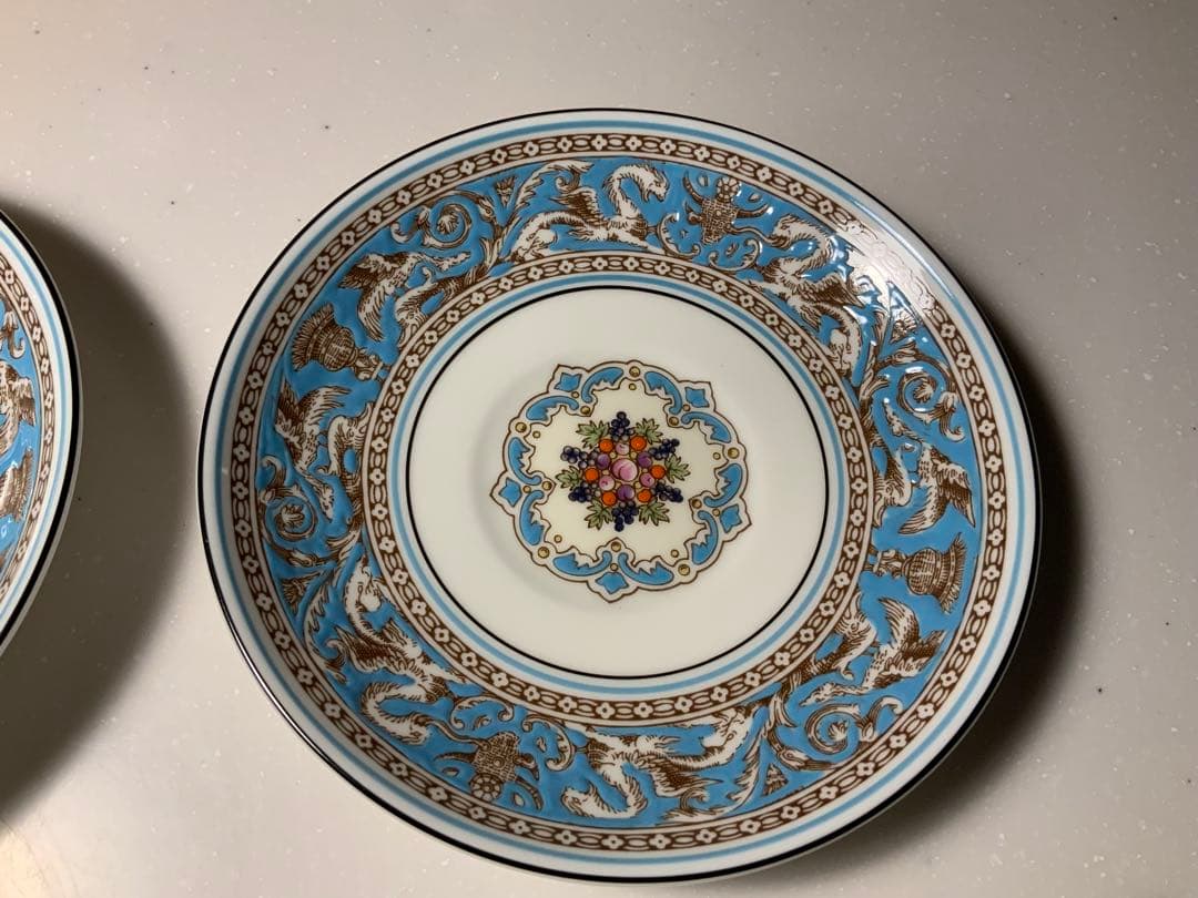 ウェッジウッド フロレンティーンターコイズ カップ&ソーサー 2客