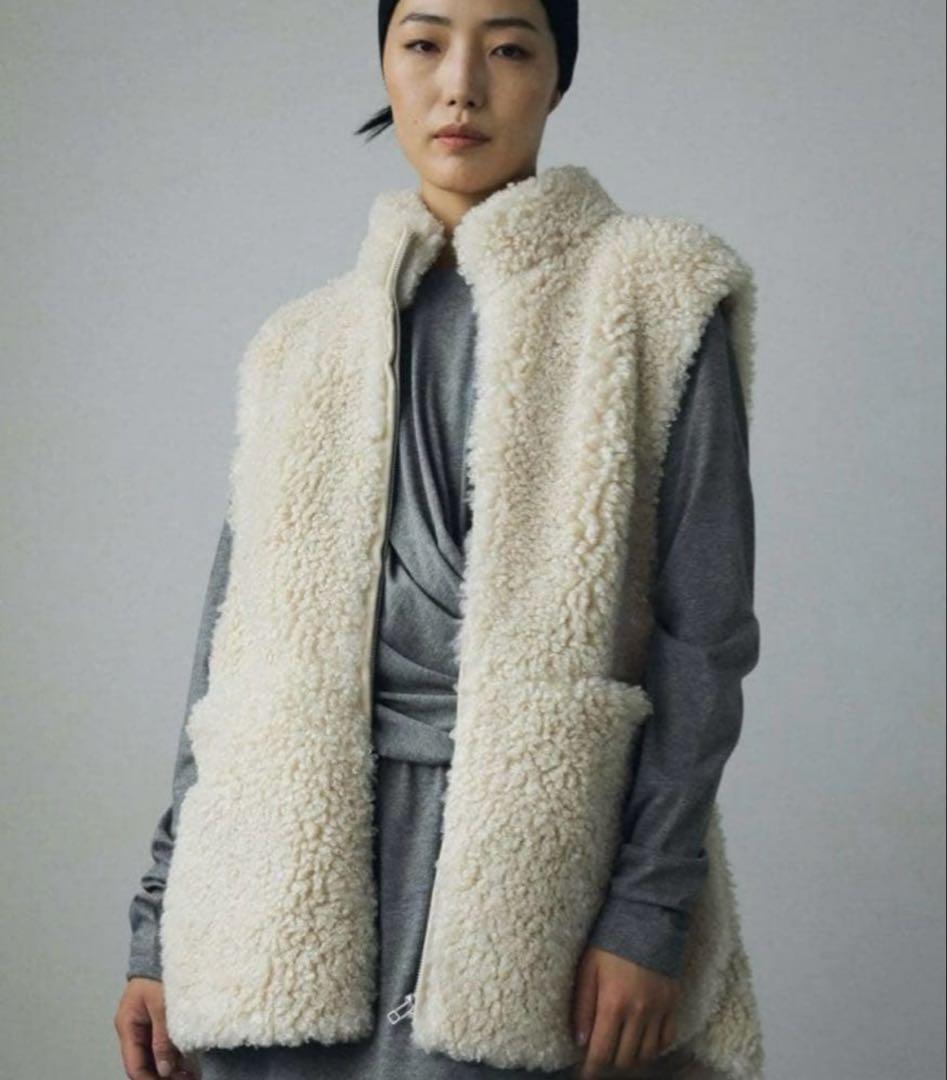 新品　anuke Eco Fur Vest 36 アンヌーク　ファーベスト