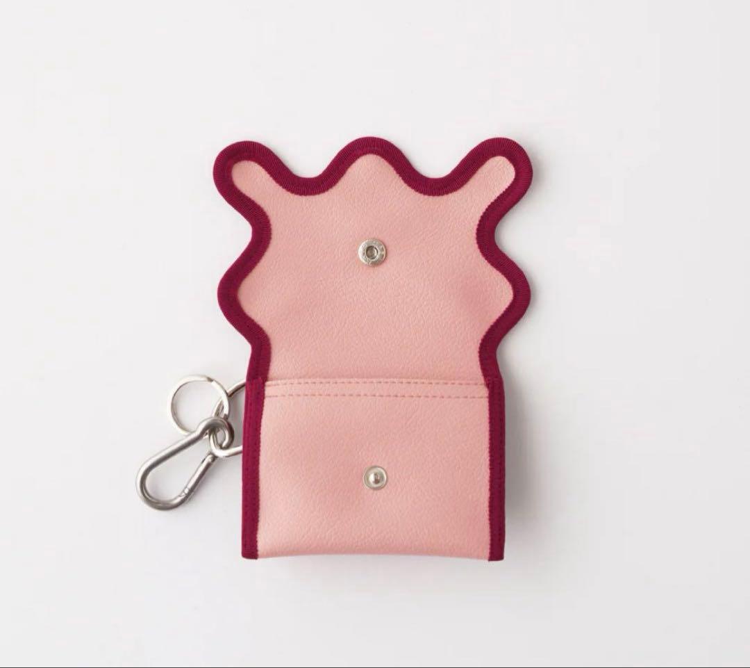 ノリエノモト　wave purse / rose pink × olive