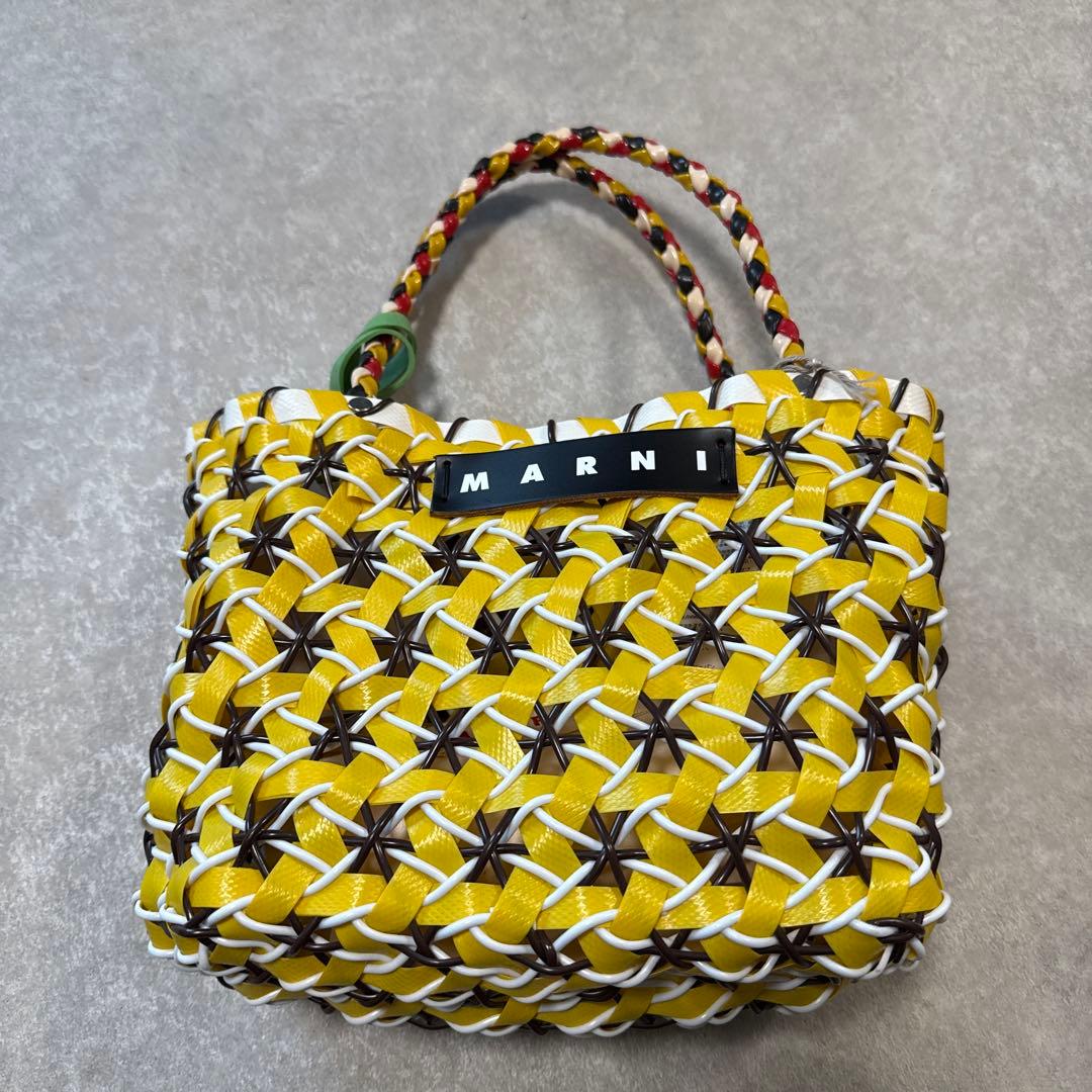 MARNI イエロー かごバッグ　マルニマーケット