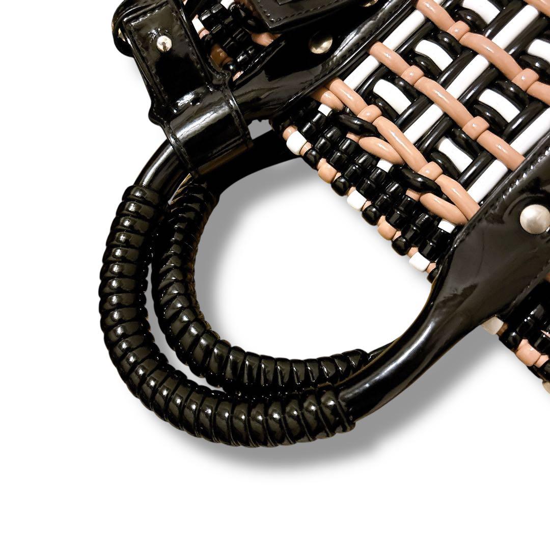 美品 BALENCIAGA バレンシアガ ビストロXS カゴバッグ　ハンドバッグ