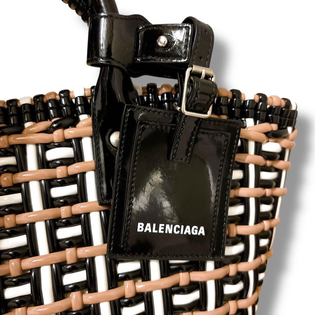 美品 BALENCIAGA バレンシアガ ビストロXS カゴバッグ　ハンドバッグ
