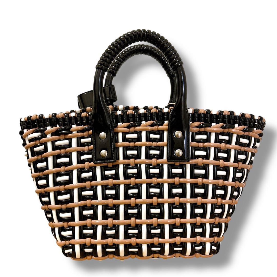 美品 BALENCIAGA バレンシアガ ビストロXS カゴバッグ　ハンドバッグ