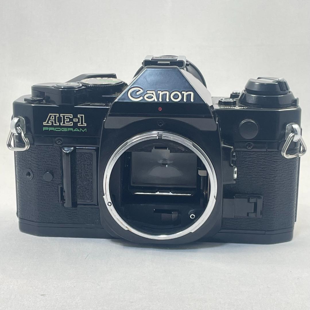 整備済 Canon AE-1 Program 黒 鳴き無 完動品 純正ストラップ