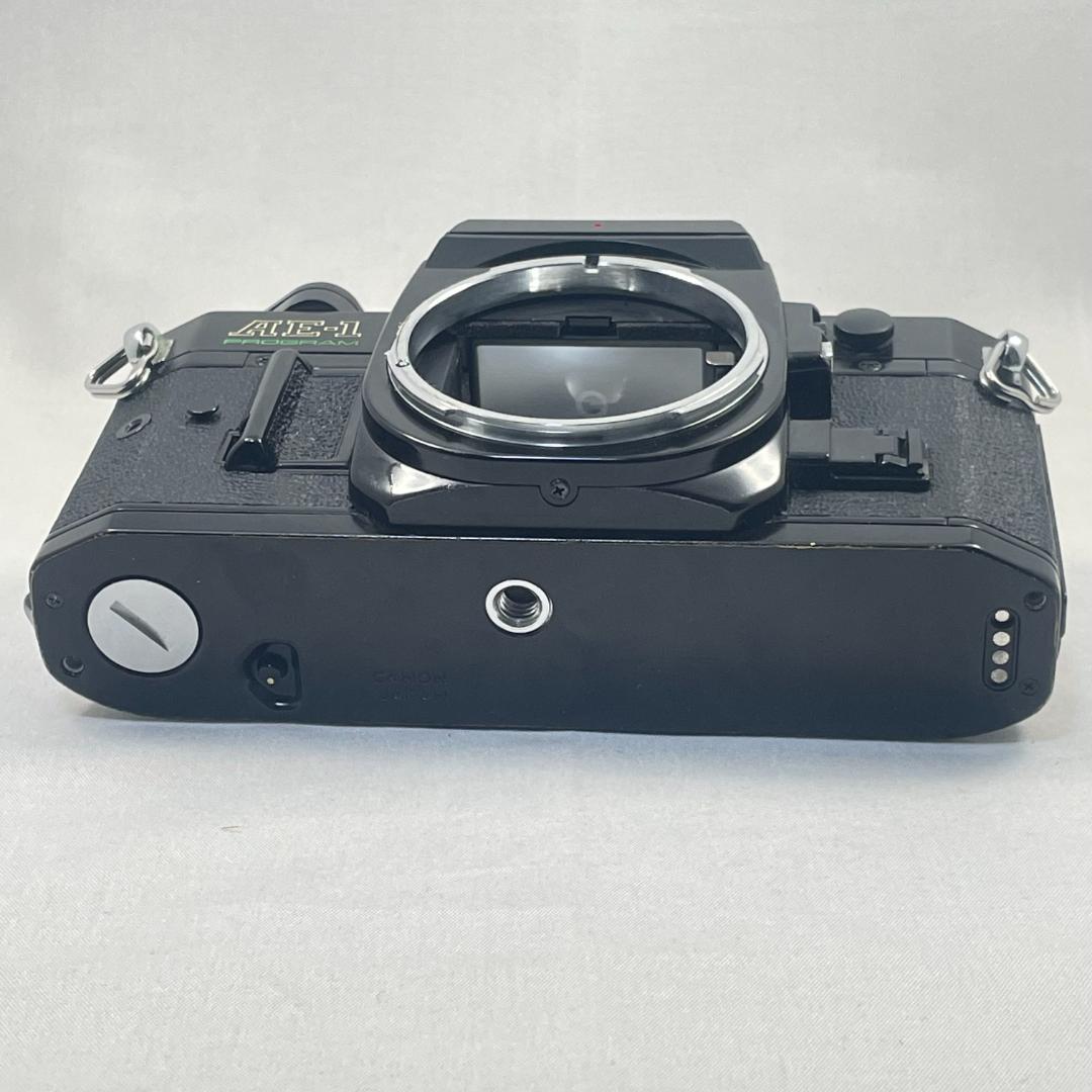 整備済 Canon AE-1 Program 黒 鳴き無 完動品 純正ストラップ