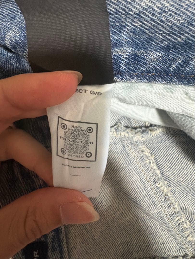 project gr リワークデニム　ハーフデニムパンツ　ニキ着用