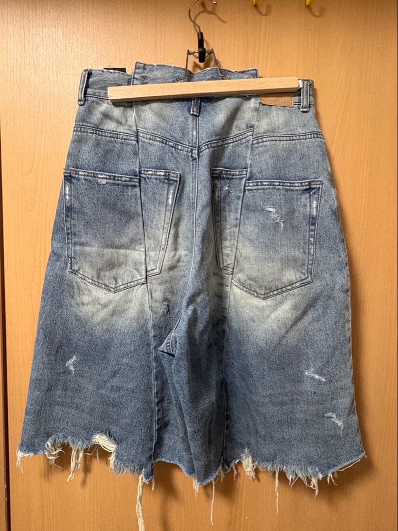 project gr リワークデニム　ハーフデニムパンツ　ニキ着用