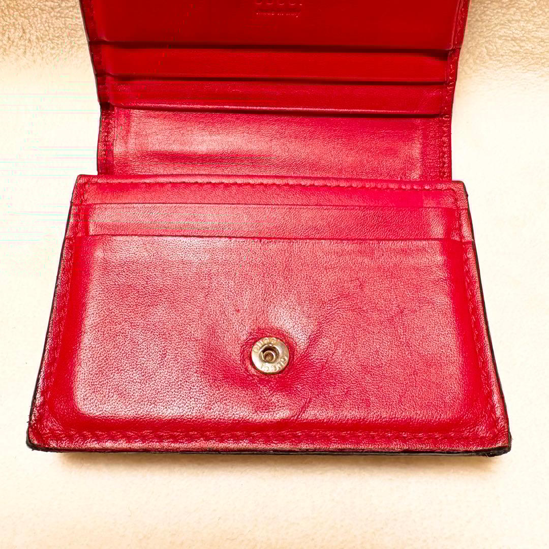 GUCCI GGスプリーム チェリー ウォレット〔二つ折財布〕