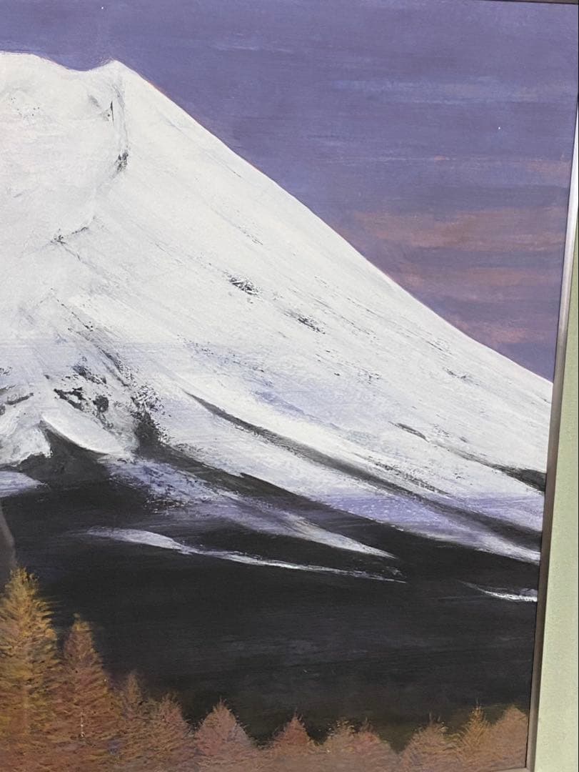 【今野忠一】　富士山 日本画　肉筆　12号大　山形県　額縁　額装　インテリア