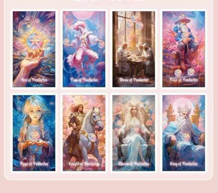 【正規品タロットカード】淡い色彩基調の美麗イラスト✨ファンタジー世界のタロット