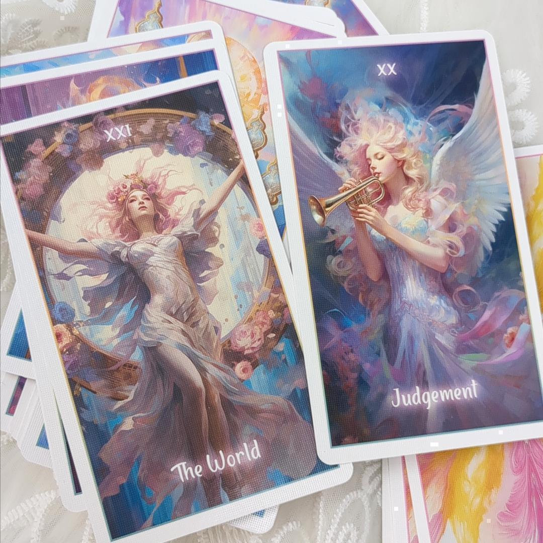 【正規品タロットカード】淡い色彩基調の美麗イラスト✨ファンタジー世界のタロット