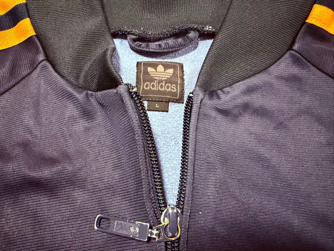 adidas トラックジャケット　ネイビー　オレンジ　セットアップ　ATP復刻