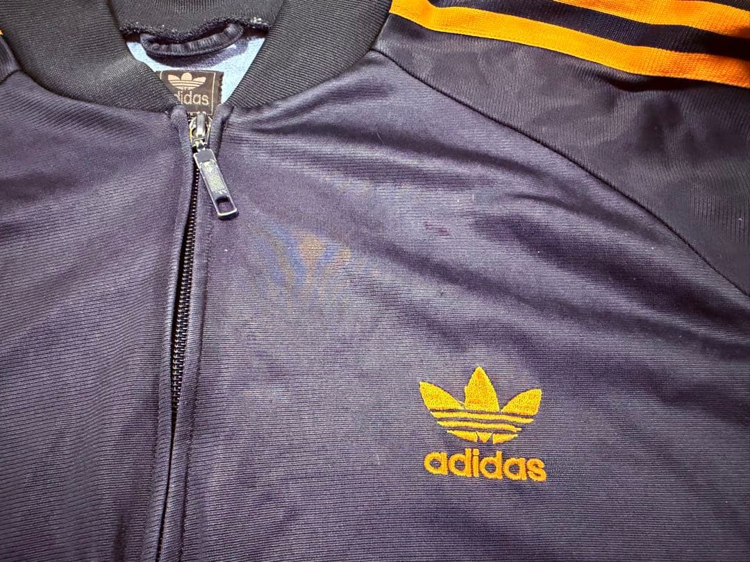 adidas トラックジャケット　ネイビー　オレンジ　セットアップ　ATP復刻