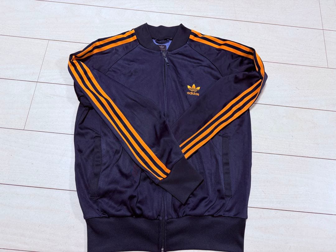 adidas トラックジャケット　ネイビー　オレンジ　セットアップ　ATP復刻