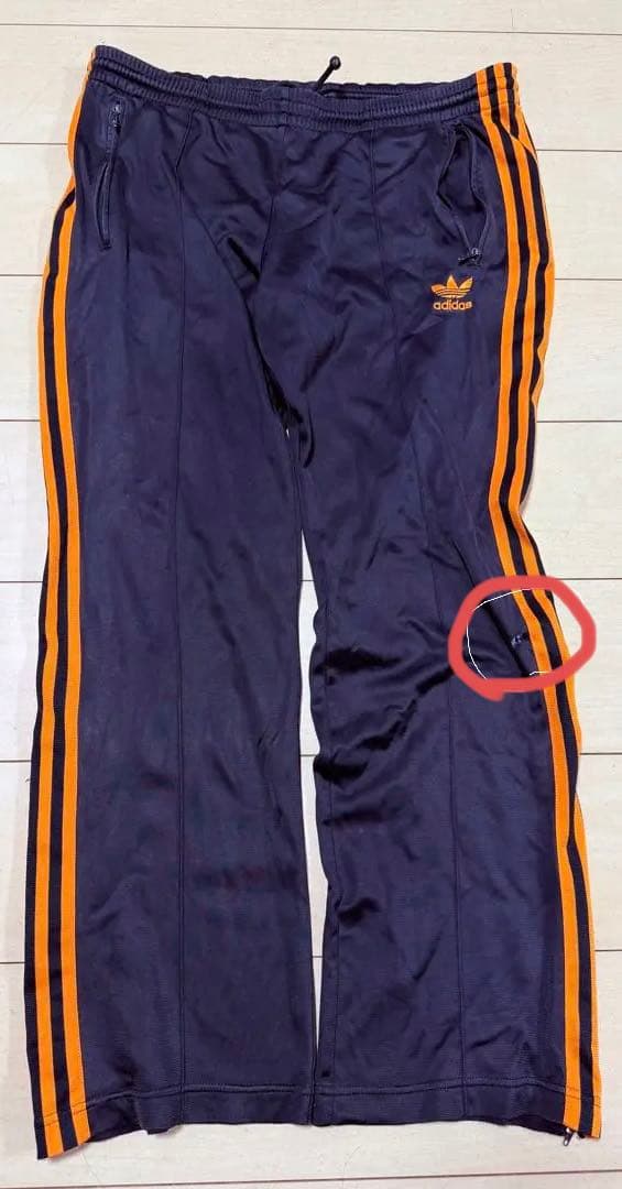 adidas トラックジャケット　ネイビー　オレンジ　セットアップ　ATP復刻