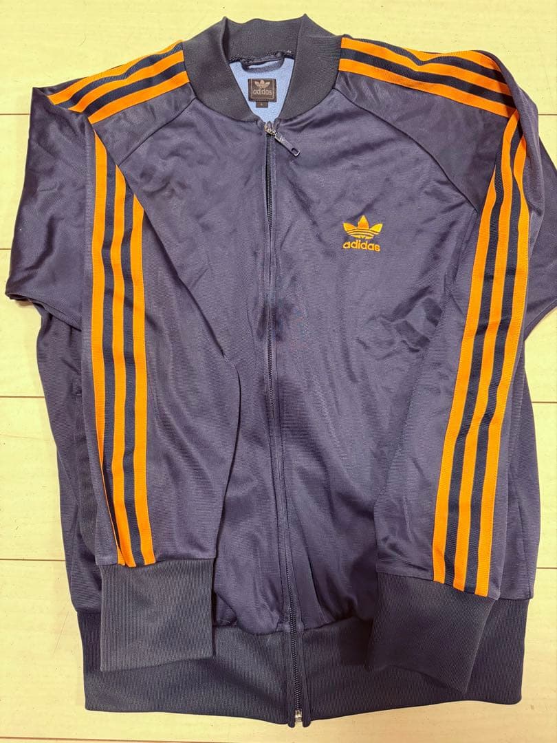 adidas トラックジャケット　ネイビー　オレンジ　セットアップ　ATP復刻