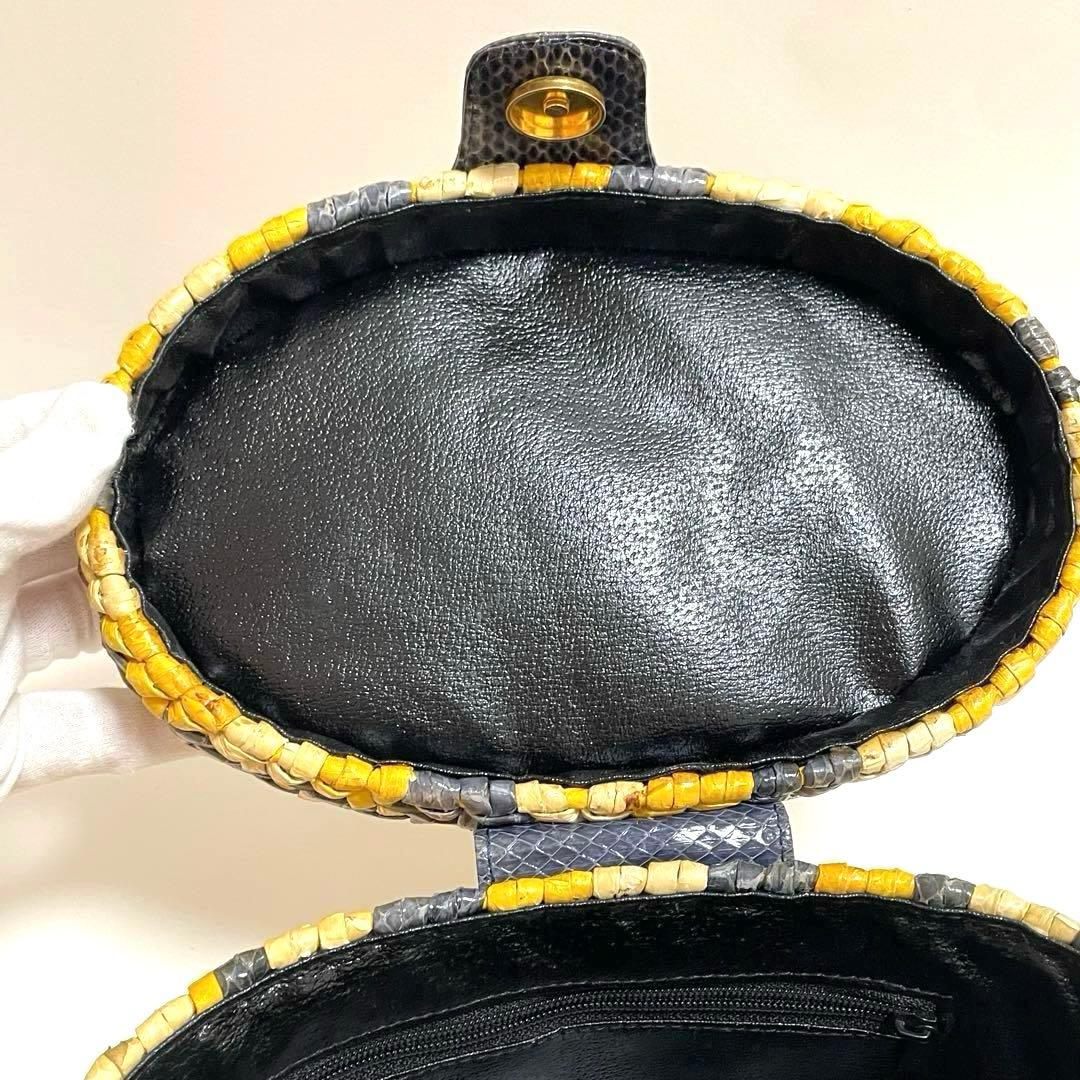 LAPOMA ヴィンテージ ビンテージ カゴバッグ ハンドバッグ 蓋付き