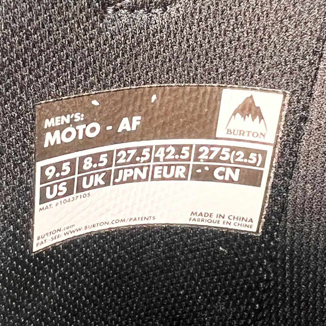 BURTON MOTO-AF メンズ 27.5cm ブラック 美品