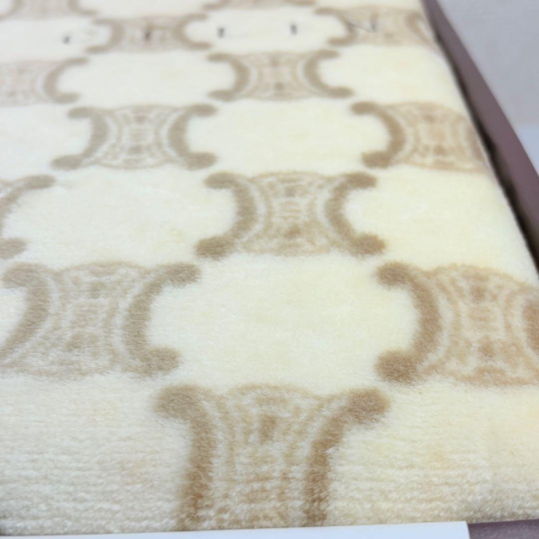 CELINE セリーヌ マカダム トリオンフ柄 総柄 綿毛布 2枚セット ペア