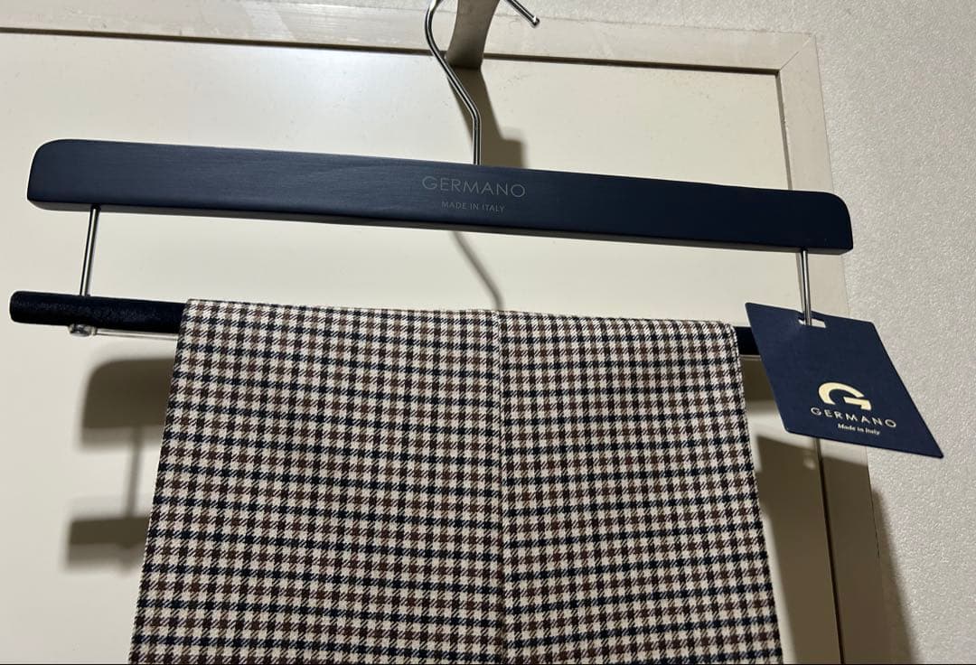 未使用【bon vieux 別注】　GERMANO ウールチェックパンツ