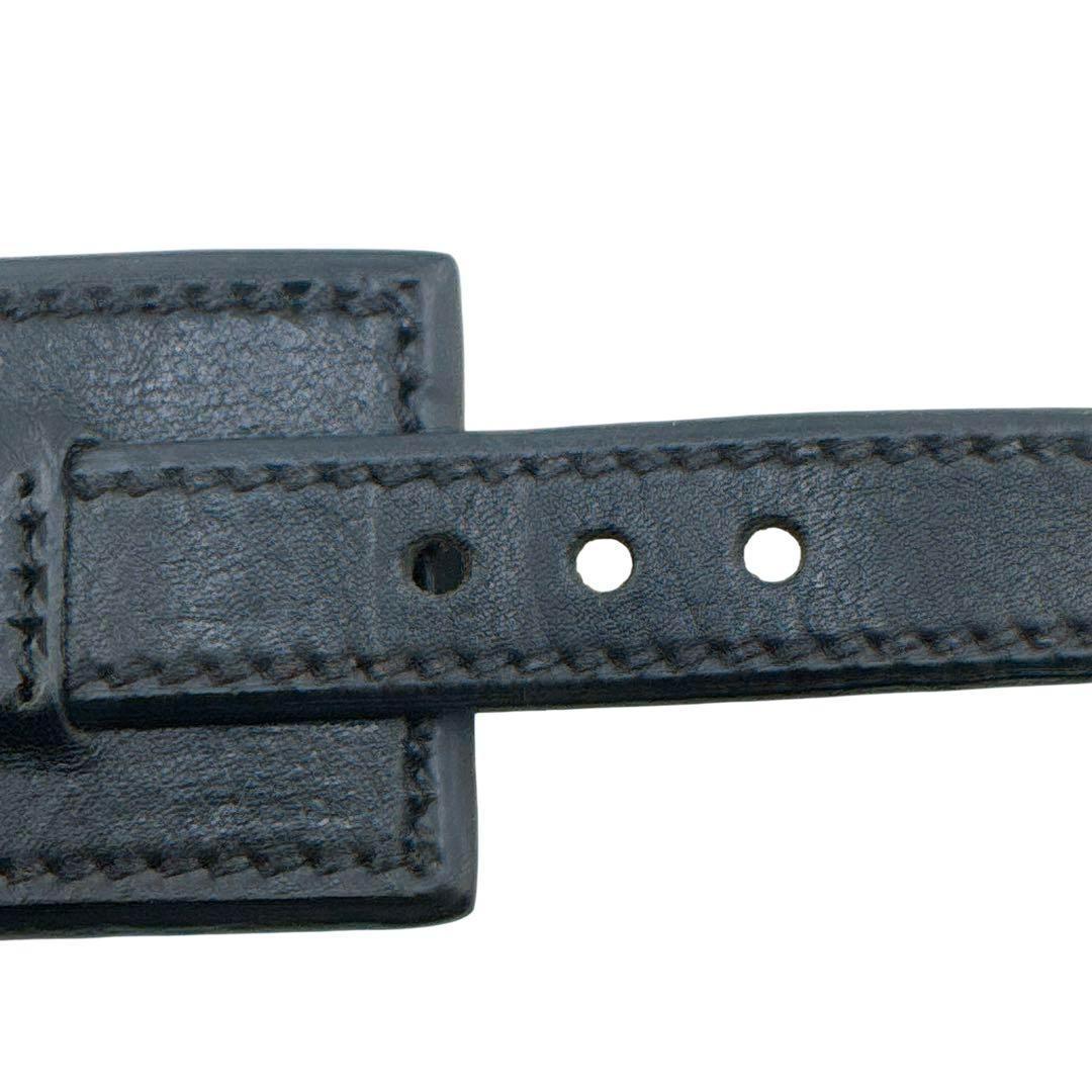 ★プラダ レザー 時計モチーフ ブレスレット バングル ブラック レザー★