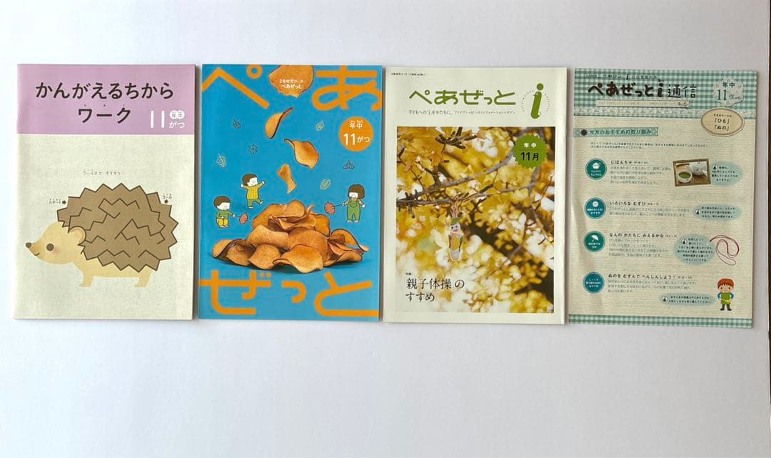 【シール未使用】年中Z会幼児コース かんがえるちからワーク 1年分　令和2年度版