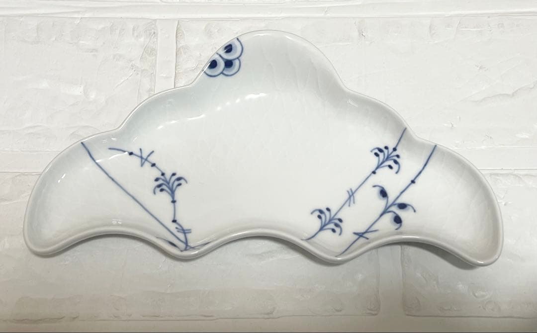 廃盤☆ロイヤルコペンハーゲン　ブルーパルメッテ　クレセントディッシュ