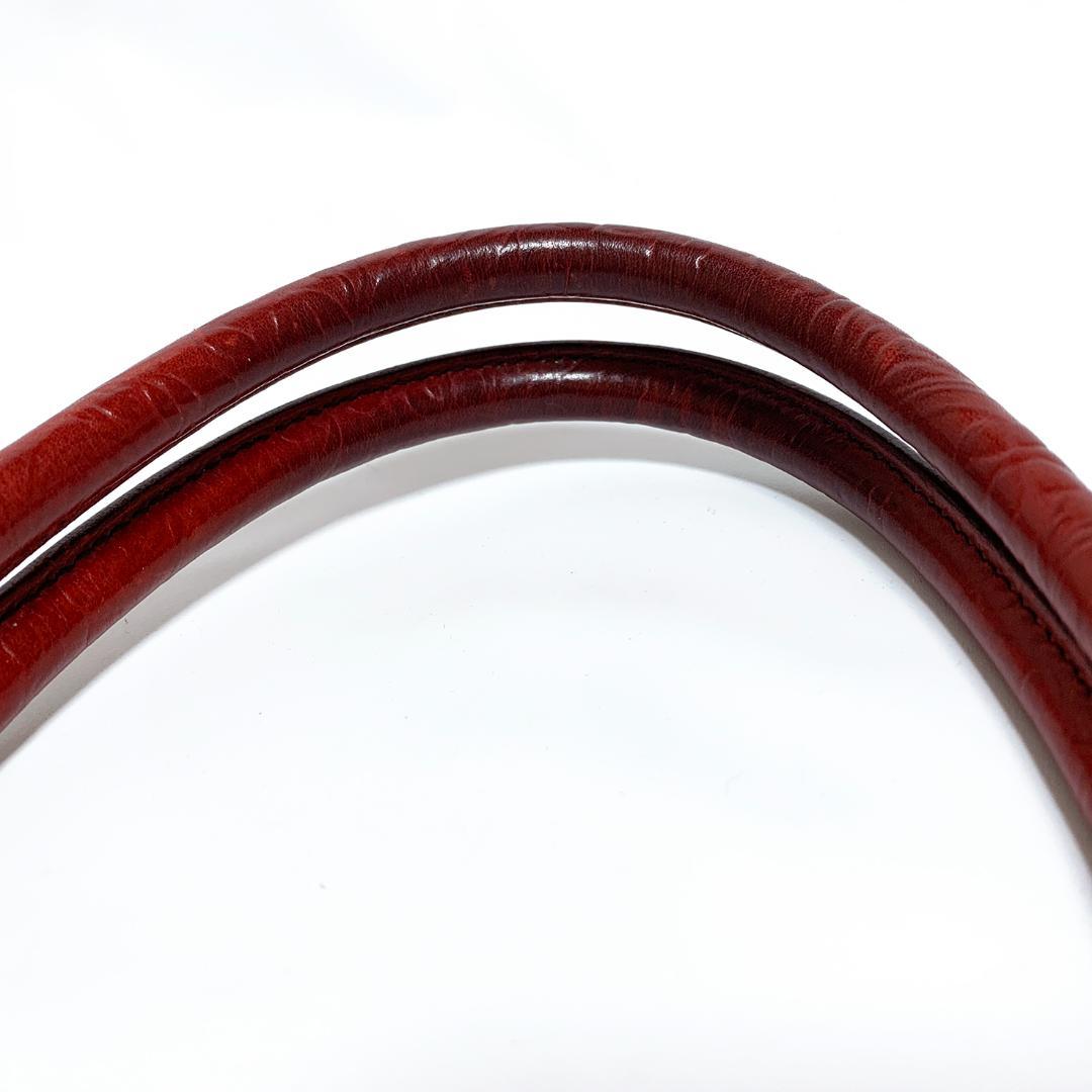 【美品】MIU MIU ミュウミュウ トートバッグ エンボス加工 ロッソ