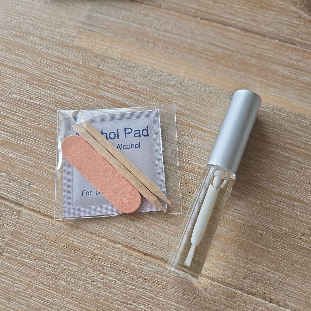 新品リピネイル　ネイルチップ(グルー、ウッド、アルコールパッド付)エバーネイル