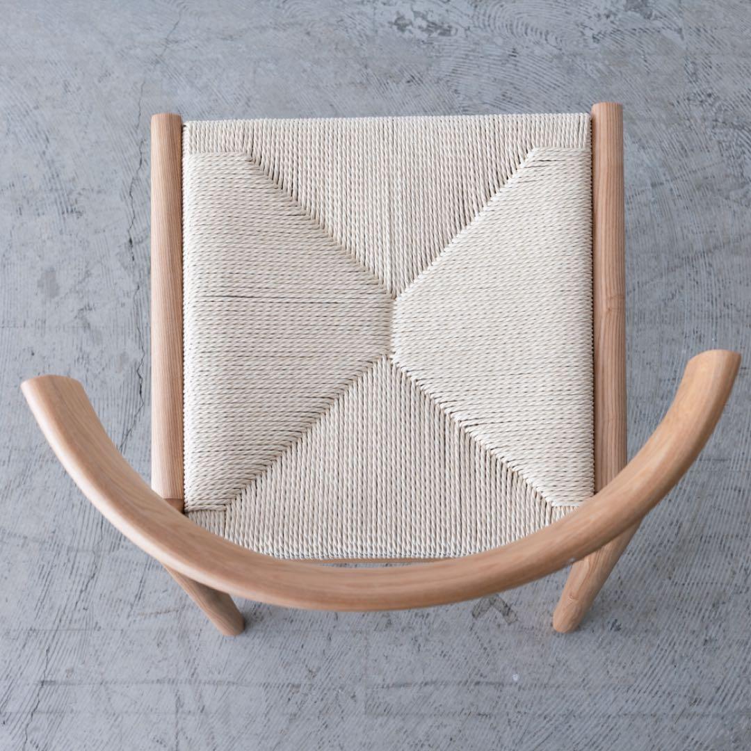 ダイニングチェア　アッシュ材　ペーパーコード